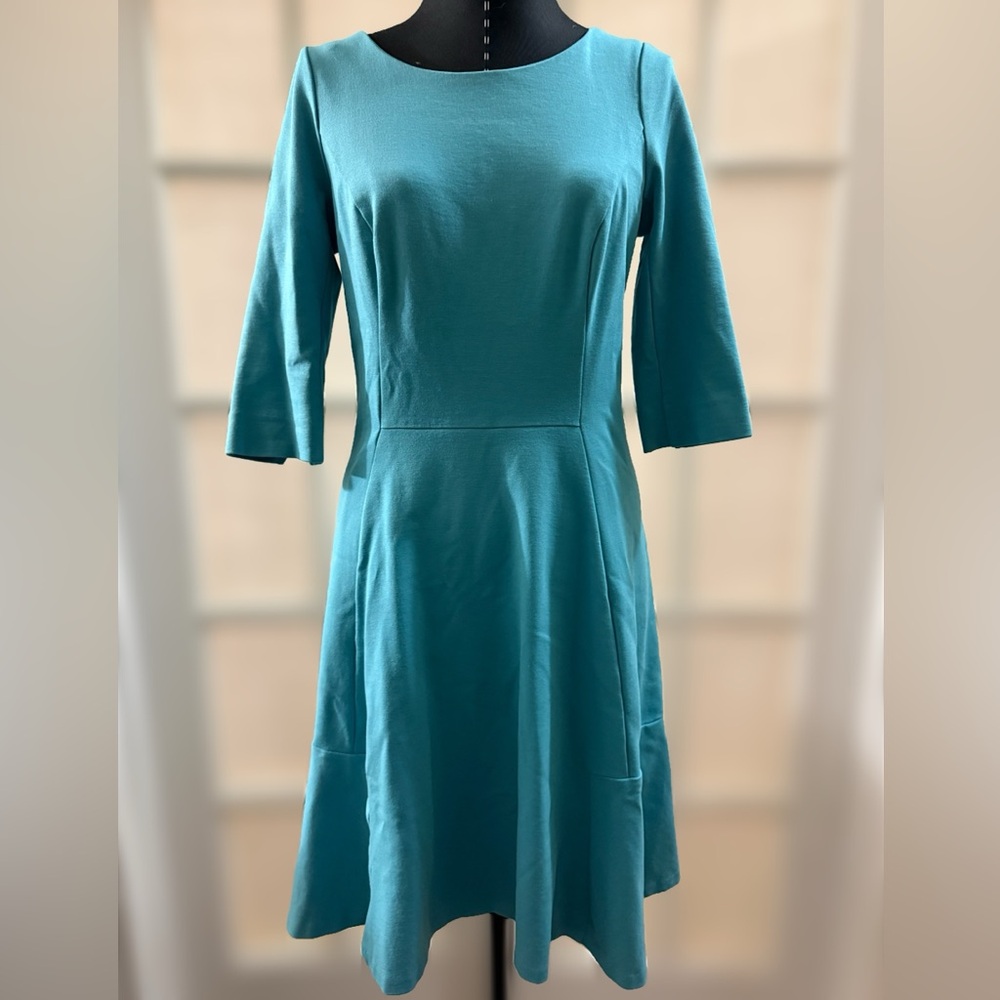 Boden Teal Ponti-Knit Dress